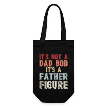 I's Not A Dad Bod It's A Father Figure Graphic - Gift Bag for Bottles - black - Front