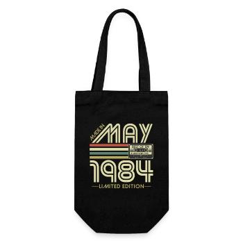 Mai 1984 Né anniversaire rétro cadeau - Sac à bouteille - noir - Devant