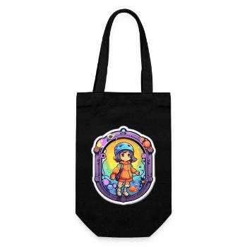 Cute Cartoon Dimension Traveler - Geschenkbeutel für Flaschen - Schwarz - Vorne