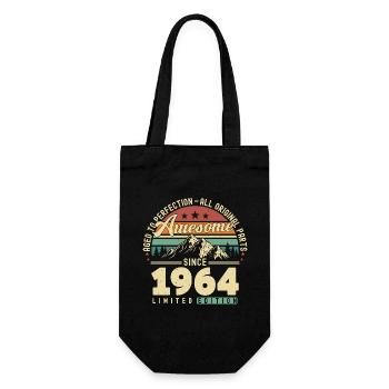 Great since 1964 - Gift Bag for Bottles - black - Front