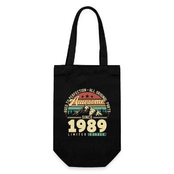 Great since 1989 - Gift Bag for Bottles - black - Front