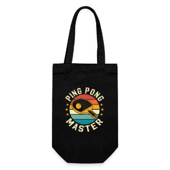 Ping Pong Master - Gift Bag for Bottles - black - Front