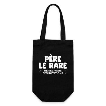 Papa T-shirt drole Fête des Pères Père le rare - Sac à bouteille - noir - Devant