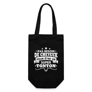 Pas besoin de cheveux pour être un super tonton - Sac à bouteille - noir - Devant