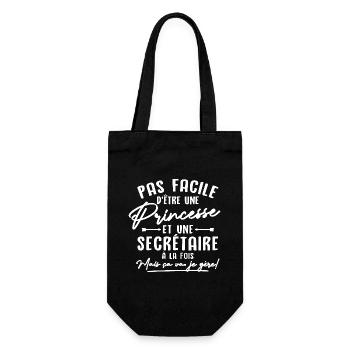 Princesse et Secrétaire - Sac à bouteille - noir - Devant