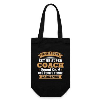 On sait qu'on est un super coach - Sac à bouteille - noir - Devant