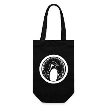 Penguin - Gift Bag for Bottles - black - Front