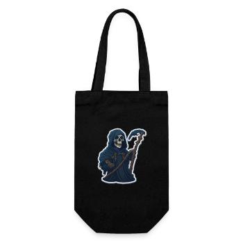 Crâne de Faucheuse Halloween - Sac à bouteille - noir - Devant