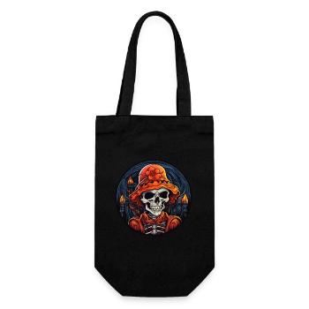 Halloween Skull - Gift Bag for Bottles - black - Front