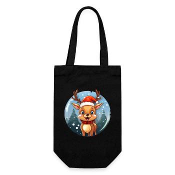 Renne mignon - Sac à bouteille - noir - Devant