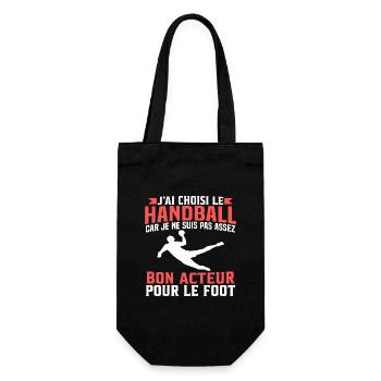 j'ai choisi le handball t-shirt cadeau handballeur - Sac à bouteille - noir - Devant
