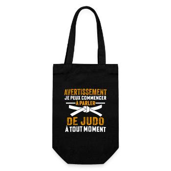 parler de judo à tout moment - Sac à bouteille - noir - Devant