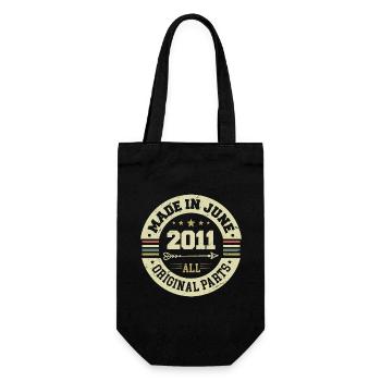 June 2011 Birthday Present June 2011 June 2011 - Gift Bag for Bottles - black - Front