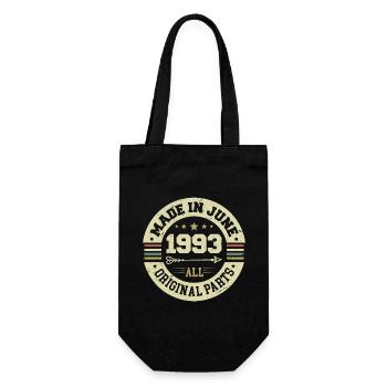 June 1993 Birthday Present June 1993 June 1993 - Gift Bag for Bottles - black - Front