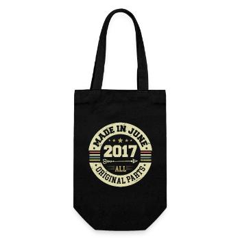 June 2017 Birthday Present June 2017 June 2017 - Gift Bag for Bottles - black - Front