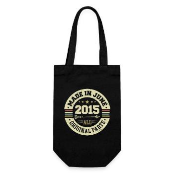 Juni 2015 Geburtstagsgeschenk Juni 2015 Juni 2015 - Geschenkbeutel für Flaschen - Schwarz - Vorne