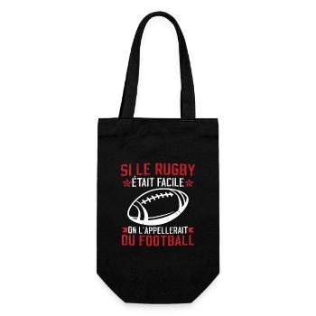 Si le rugby était facile - Sac à bouteille - noir - Devant