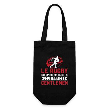 le rugby un sport de brutes joué par des gentlemen - Sac à bouteille - noir - Devant