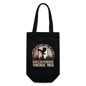 Incomparable since December 1955 69 Anniversary - Gift Bag for Bottles - black - Front