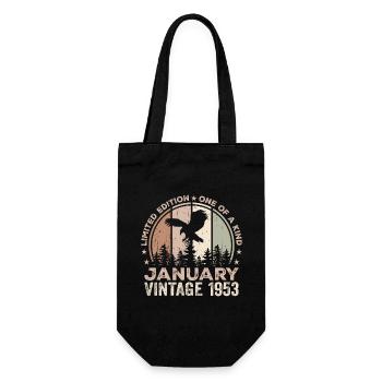 Incomparable since January 1953 71 Anniversary - Gift Bag for Bottles - black - Front