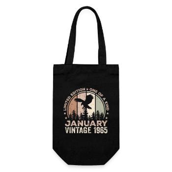 Incomparable since January 1965 59 Anniversary - Gift Bag for Bottles - black - Front