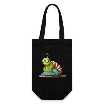 Snails Yoga / Yogi Snail - Gift Bag for Bottles - black - Front