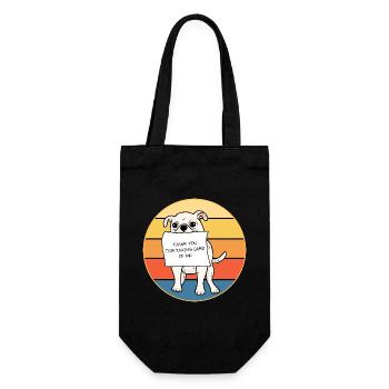 Mignon Chihuahua Dog Breed Vintage Retro Sunset - Sac à bouteille - noir - Devant