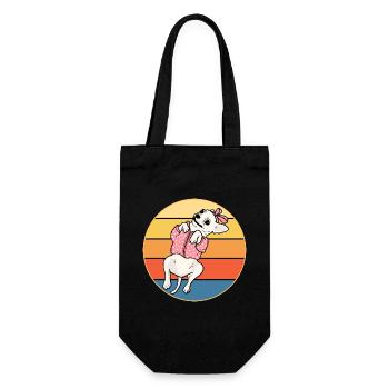 Mignon Chihuahua Dog Breed Vintage Retro Sunset - Sac à bouteille - noir - Devant