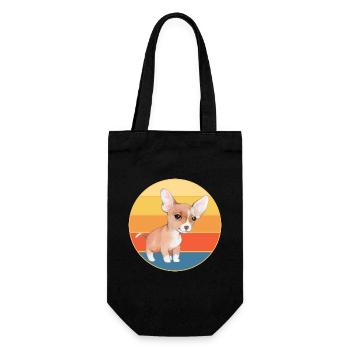 Mignon Chihuahua Dog Breed Vintage Retro Sunset - Sac à bouteille - noir - Devant