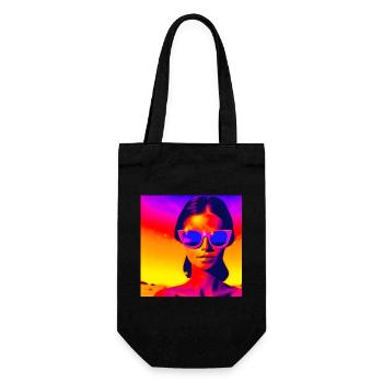 Last sun on Mercury - Gift Bag for Bottles - black - Front