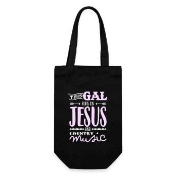 Country Music Girl - Gift Bag for Bottles - black - Front