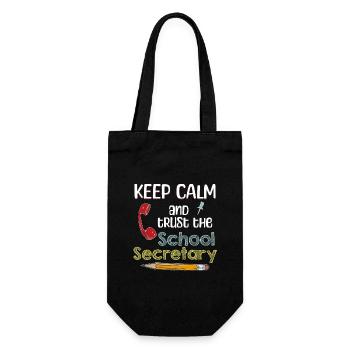 Cadeau de reconnaissance du secrétariat de l’école - Sac à bouteille - noir - Devant