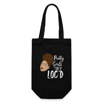 Les jolies filles ont les cheveux bouclés bouclés - Sac à bouteille - noir - Devant