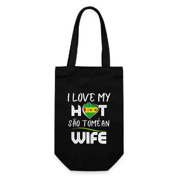 C’est drôle j’aime mon mari chaud de São Toméan - Sac à bouteille - noir - Devant