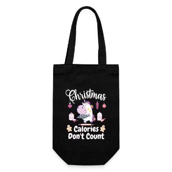 Sweet Christmas Unicorn Bakery Christmas Gift - Gift Bag for Bottles - black - Front