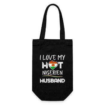 Nigeria Husband Proud Wife - Gift Bag for Bottles - black - Front