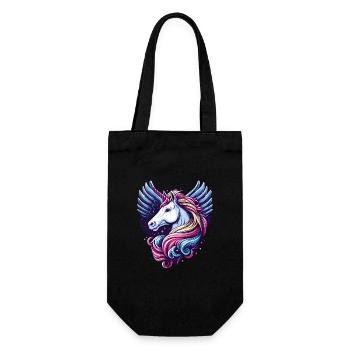 UNICORN FAIRY TALE PRINCESS CASTLE MAGIC CREATIVE - Gift Bag for Bottles - black - Front