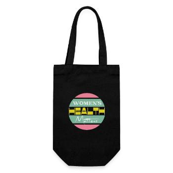 Women's health matters Frauengesundheit - Gift Bag for Bottles - black - Front