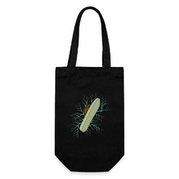 SLIPPER - Gift Bag for Bottles - black - Front