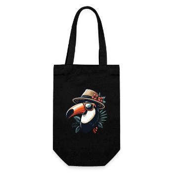 TOUCAN HAT SUNGLASSES HOLIDAY SAFARI BIRD PLANT - Gift Bag for Bottles - black - Front