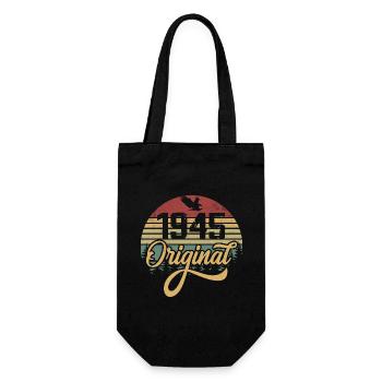 Original 1945 Vintage - 1945 Birthday Gift - Gift Bag for Bottles - black - Front