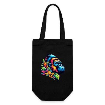 GUARDING GORILLA JUNGLE PLANT AFRICA FRUITS - Gift Bag for Bottles - black - Front