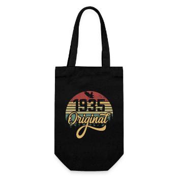Original 1935 Vintage - 1935 Birthday Gift - Gift Bag for Bottles - black - Front