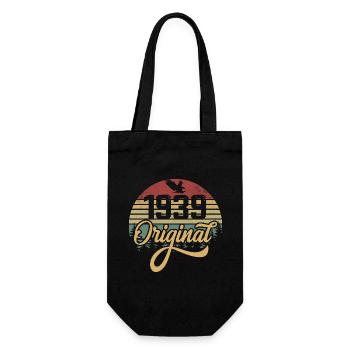 Original 1939 Vintage - 1939 Birthday Gift - Gift Bag for Bottles - black - Front