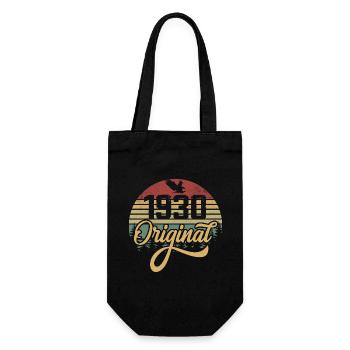 Original 1930er Jahre Vintage - 1930er Jahre Geburtstagsgeschenk - Geschenkbeutel für Flaschen - Schwarz - Vorne