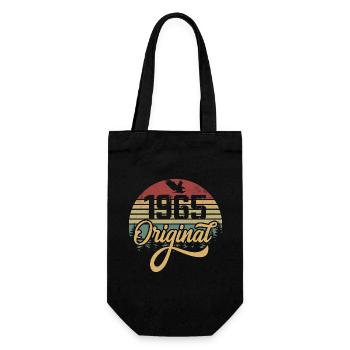 Original 1965 Vintage - 1965 Birthday Gift - Gift Bag for Bottles - black - Front