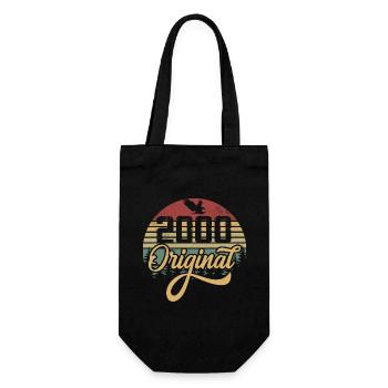 Original 2000 Vintage - 2000 Geburtstagsgeschenk - Geschenkbeutel für Flaschen - Schwarz - Vorne