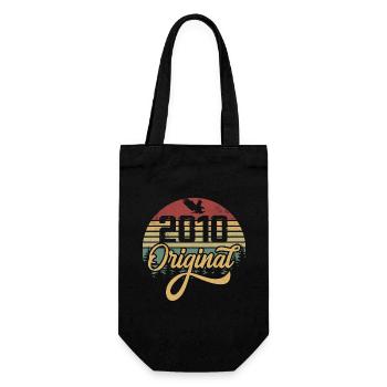 Originaler Jahrgang 2010 – Geburtstagsgeschenk 2010 - Geschenkbeutel für Flaschen - Schwarz - Vorne