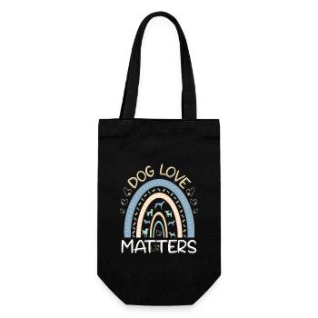Dog Love Matters Pet Care Dog Walker Hundeliebe - Gift Bag for Bottles - black - Front