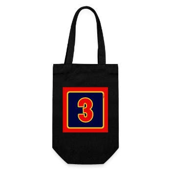 BLOW UP MOVIE: POP ART CUSHION 'No 3' - Gift Bag for Bottles - black - Front